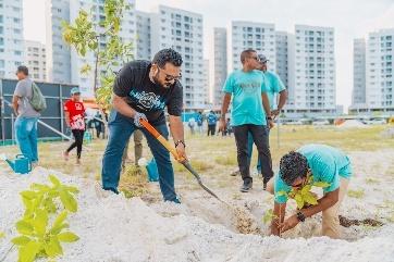 GoGreen 2026 plants 1,000 trees in HA. Dhidhdhoo